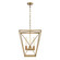 Lattice Four Light Pendant in Vintage Brass (452|PD309616VB)