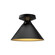 Archer One Light Flush Mount in Matte Black (452|FM584507MB)