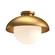 Rubio One Light Flush Mount in Aged Gold/Opal Matte Glass (452|FM522012AGOP)