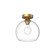 Castilla One Light Flush Mount in Aged Gold/Clear Glass (452|FM506210AGCL)