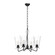 Salem Four Light Chandelier in Clear Glass/Matte Black (452|CH570423MBCL)