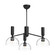 Jude Three Light Chandelier in Clear Glass/Matte Black (452|CH563335MBCL)