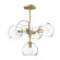 Willow Five Light Chandelier in Brushed Gold/Clear Glass (452|CH548518BGCL)