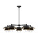 Tetsu Five Light Chandelier in Matte Black/Clear Glass (452|CH475138MBCL)