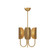 Seno Three Light Chandelier in Aged Gold (452|CH450715AG)