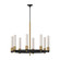 Rue Eight Light Chandelier in Matte Black/Brushed Gold (452|CH416108MBBG)