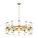 Revolve 24 Light Chandelier in Clear Glass/Natural Brass (452|CH309024NBCG)