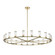Revolve 21 Light Chandelier in Clear Glass/Natural Brass (452|CH309021NBCG)