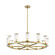 Revolve 12 Light Chandelier in Clear Glass/Natural Brass (452|CH309012NBCG)