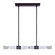 Mamadim LED Linear Pendant in Satin Brushed Black (360|PL11340LED493x3SBB)