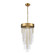 Waterfall Four Light Pendant in Aged Brass (360|P300084AGB)