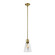 Zigrina One Light Pendant in Aged Brass (360|P11705E26AGBG16)