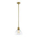 Zigrina One Light Pendant in Aged Brass (360|P11705E26AGBG12)