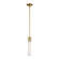 Zigrina One Light Pendant in Aged Brass (360|P11705E26AGBG1)