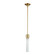 Zigrina LED Pendant in Aged Brass (360|P11701LEDAGBG1)