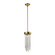 Waterfall One Light Mini Pendant in Aged Brass (360|MP400471AGB)