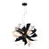 Blossom Nine Light Chandelier in Matte Black w/Matte White (360|CD100359MBKMW)