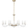 Brigitte LED Chandelier in Clear Glass and Hand-Rubbed Antique Brass (268|PCD5021CGHAB)
