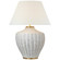 Evie LED Table Lamp in White Wicker (268|MF3012WWL)