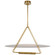 Teline LED Chandelier in Antique-Burnished Brass and Matte White (268|KW5105ABWHT)