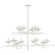 Clementine LED Chandelier in Plaster White (268|JN5160PW)