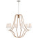 Biscayne LED Chandelier in Polished Nickel and Natural Rattan (268|CHC5583PNNRTL)
