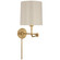 Go Lightly LED Swing Arm Wall Light in Soft Brass (268|BBL2095SBCW)