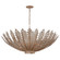 Hampton LED Chandelier in Burnished Silver Leaf (268|ARN5014BSL)