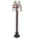 Stained Glass Pond Lily 12 Light Floor Lamp in Mahogany Bronze (57|251703)
