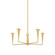 Danna Five Light Chandelier in Aged Brass (428|H791805AGB)