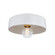 Ray One Light Flush Mount in Aged Brass/ Ceramic Reactive White (428|H778501AGBCRW)