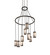Cartier Nine Light Chandelier in Distressed Chestnut (57|263399) Cartier Nine Light Chandelier in Distressed Chestnut (57|263399)