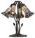 Stained Glass Pond Lily Five Light Table Lamp in Mahogany Bronze (57|262234)