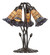 Stained Glass Pond Lily Five Light Table Lamp in Mahogany Bronze (57|262229)