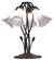 Gray Five Light Table Lamp in Mahogany Bronze (57|262225)
