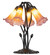 Amber/Purple Five Light Table Lamp in Mahogany Bronze (57|262222)