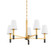 Montreal Five Light Chandelier in Aged Brass (70|5630AGB)