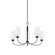Montpelier Five Light Chandelier in Aged Iron (70|5305AI)