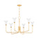 Montclair Six Light Chandelier in Vintage Gold Leaf (70|3346VGL)