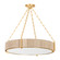 Quebec Six Light Chandelier in Gold Leaf (70|1636GL)
