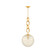 Nessa One Light Pendant in Vintage Brass (68|37413VB)