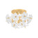 Hygea Four Light Flush Mount in Gold Leaf (68|36704GL)