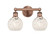 Edison Two Light Bath Vanity in Antique Copper (405|6162WACG12166WM)