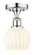 Edison One Light Semi-Flush Mount in Polished Chrome (405|6161FPCG12176WV)