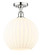 Edison One Light Semi-Flush Mount in Polished Chrome (405|6161FPCG121712WV)