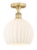 Edison LED Semi-Flush Mount in Brushed Brass (405|6161FBBG121710WV)