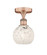 Edison One Light Semi-Flush Mount in Antique Copper (405|6161FACG12166WM)