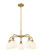 Downtown Urban LED Chandelier in Brushed Brass (405|5165CRBBG12176WV)