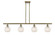 Ballston Four Light Island Pendant in Antique Brass (405|5164IABG12166WM)
