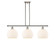 Ballston Three Light Island Pendant in Polished Nickel (405|5163IPNG121710WV)